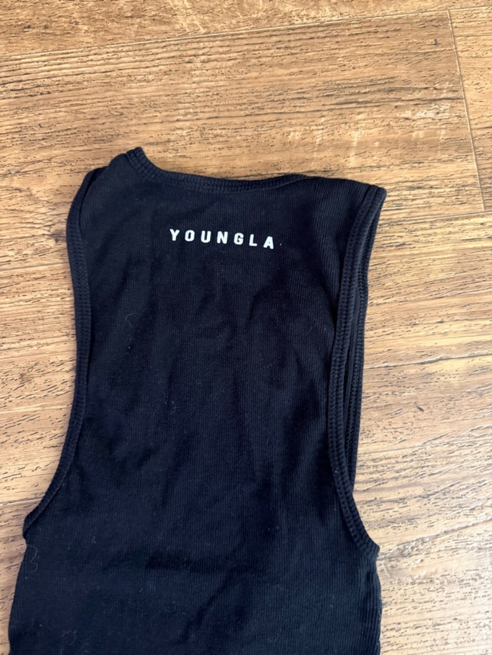 YoungLA Black Ribbed Muscle Tank
